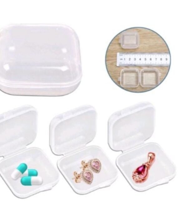 Kotak Mini Kecil Tempat Anting Memory Card Plastik Earplug Serbaguna