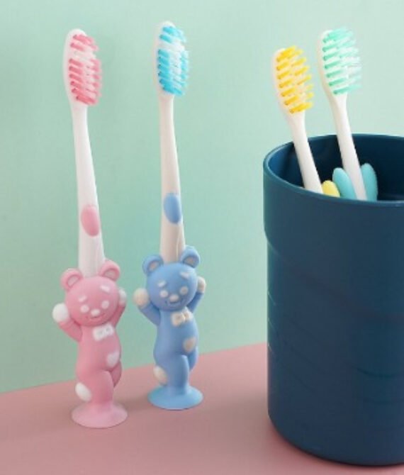 Dhioshopi – Sikat Gigi Anak Karakter / Sikat Gigi Anak Extra Soft Tavel Tooth Brush Double Care / Sikat Gigi Halus & Lembut Karakter Beruang Kelinci