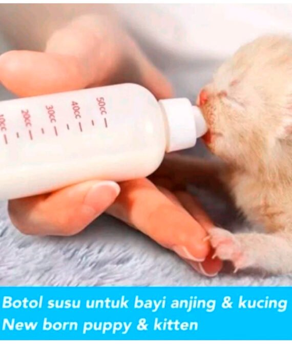 Dhio – Botol Susu 60ml Untuk Anjing / Kucing New Born / Dot Botol Hewan Peliharaan