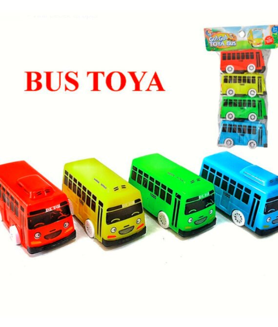 Dhio – Mainan Anak Bus Tayoo Isi 4pcs Mainan Bus Toya 4pcs