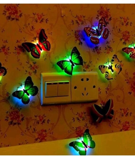 Lampu Kupu Kupu Led Lampu Model Kupu Butterfly Night Lamp Dekorasi Kamar Tidur