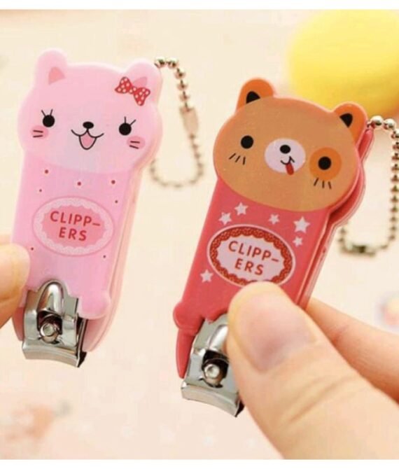 Gunting Kuku Karakter Anak Nail Clipper Mini Hadiah Souvenir Lucu Dengan Gantungan