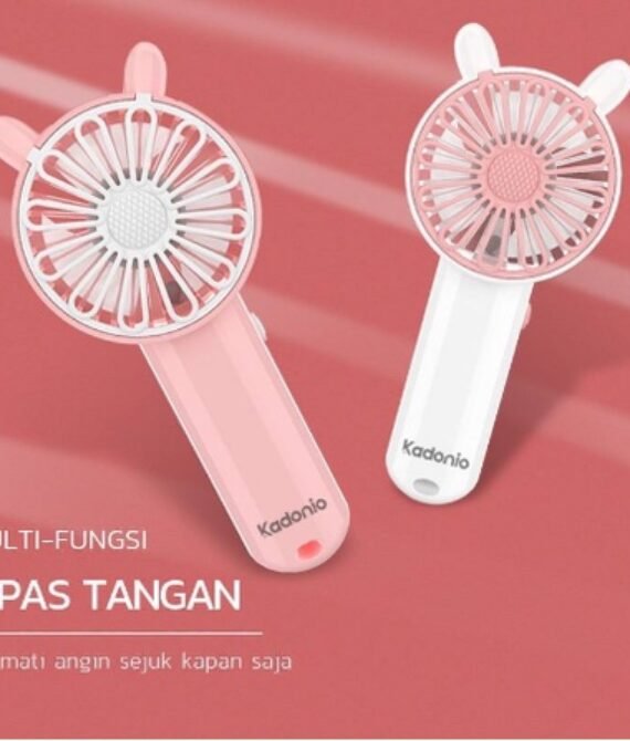 Kadonio Kipas Angin Mini Portable Usb Cas Karakter Dapat Digunakan Sebagai Dudukan Ponsel Kl-Fn20